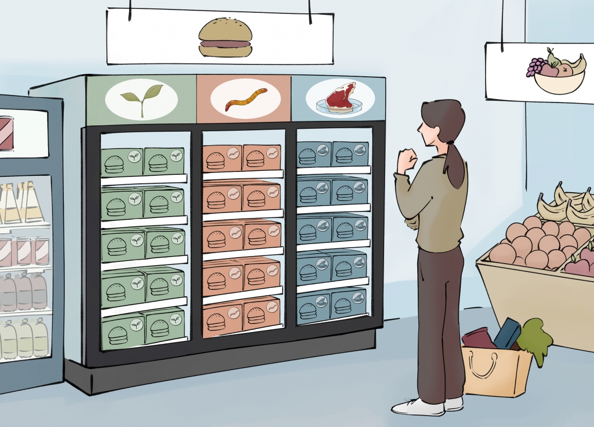 Bild 1: Potenzielles Szenario für einen zukünftigen Supermarktbesuch Bild 1: Potenzielles Szenario für einen zukünftigen Supermarktbesuch