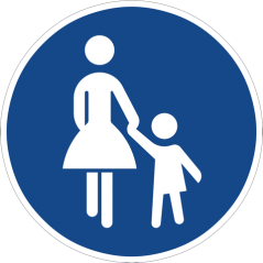 Dieses Schild kennzeichnet eine Fußgängerzone in Deutschland. Dargestellt sind eine Frau und ein Kind. Bild: CopyrightFreePictures via Pixabay (https://pixabay.com/en/traffic-sign-road-sign-shield-6641/, CC: https://pixabay.com/de/service/license/). Dieses Schild kennzeichnet eine Fußgängerzone in Deutschland. Dargestellt sind eine Frau und ein Kind. Bild: CopyrightFreePictures via Pixabay (https://pixabay.com/en/traffic-sign-road-sign-shield-6641/, CC: https://pixabay.com/de/service/license/).