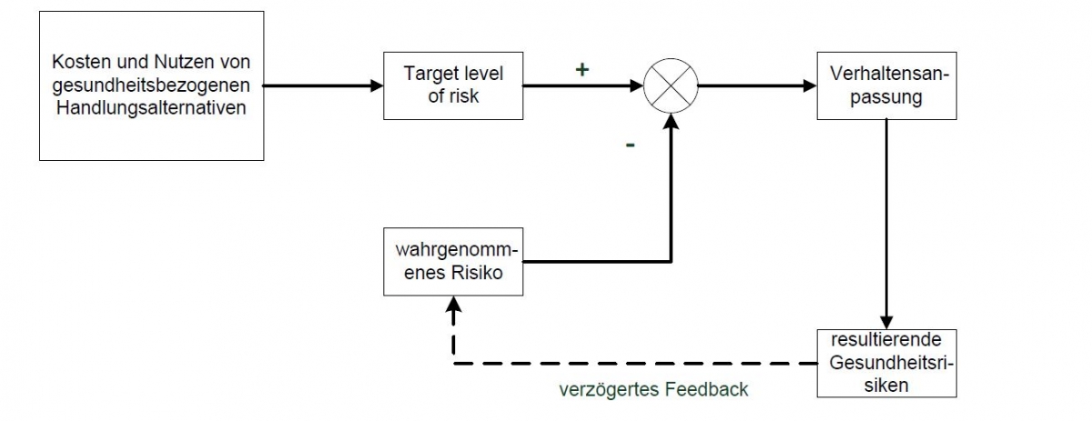 Modell der Risikohomöostase. Abbildung: Schmid, in Anlehnung an Wilde (2001, S. 33).